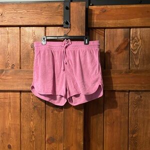 J. Crew Pink Terry Shorts